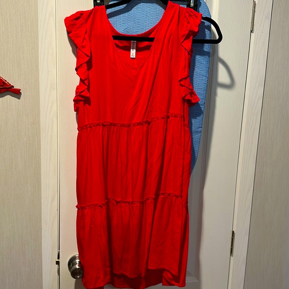 New!Zeneza size Small Women’s Mini Dress in Red!